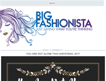 Tablet Screenshot of bigfashionista.co.uk